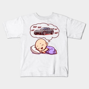 Baby Dreaming of a Mazda rx7 Kids T-Shirt